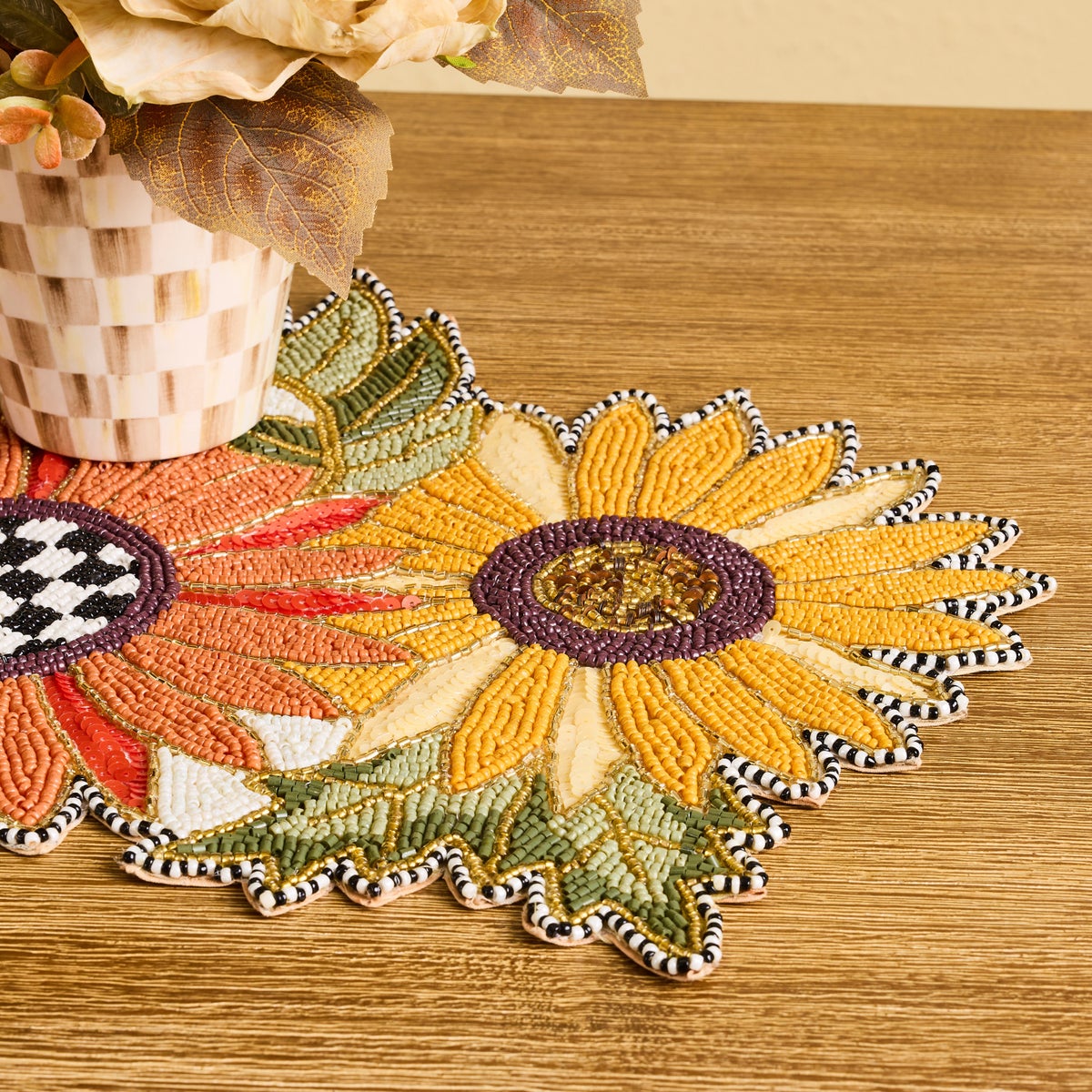Sunflower Beaded Table Runner - Image 2