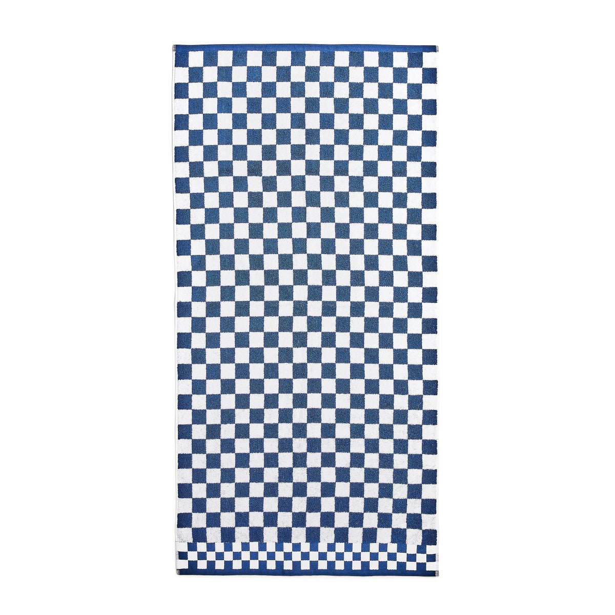 Indigo Check Bath Towel - Image 3