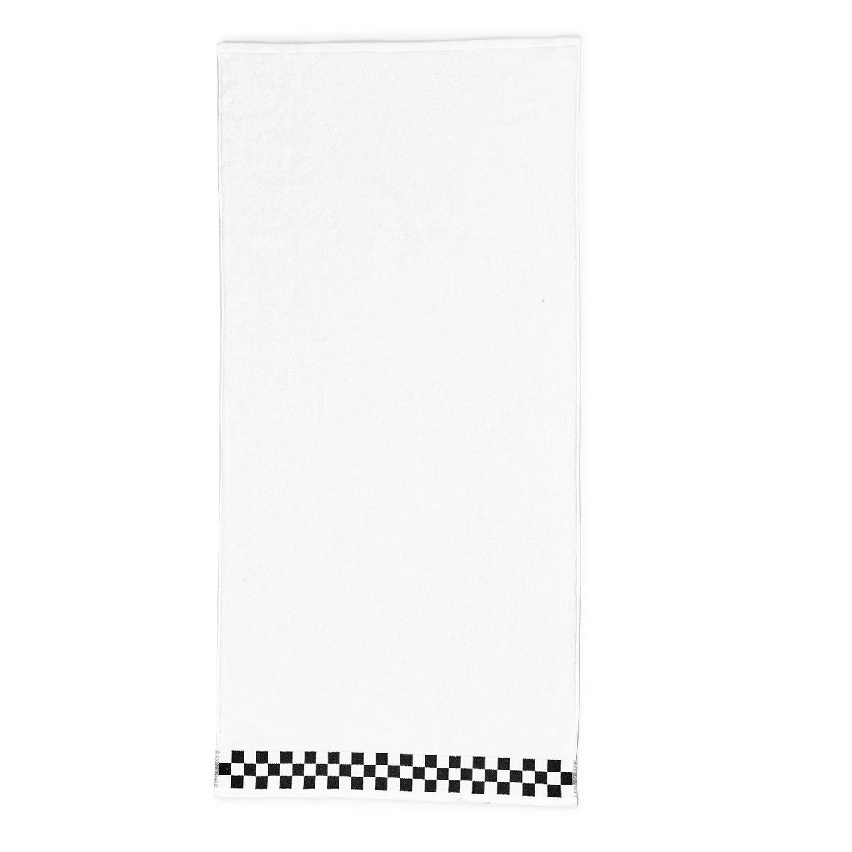 Bath Towel with Black Check Border - Image 3
