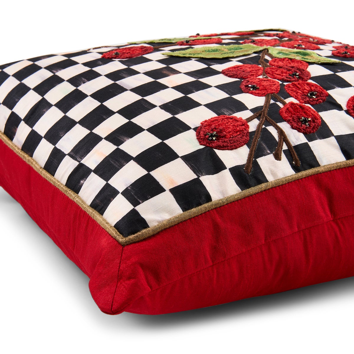 Courtly Check Holly Throw Pillow - Image 3