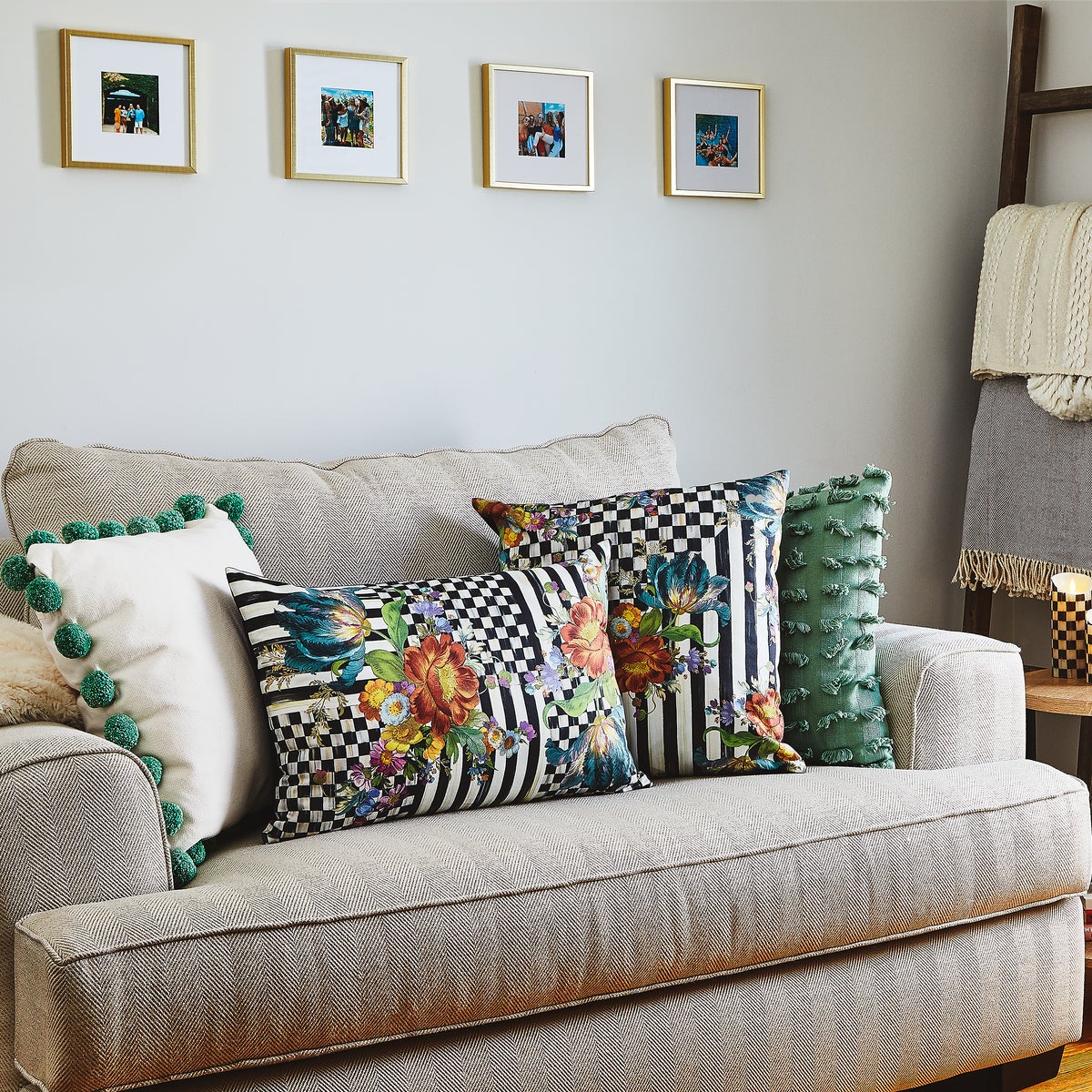 Courtly Flower Market Pillow - Image 5