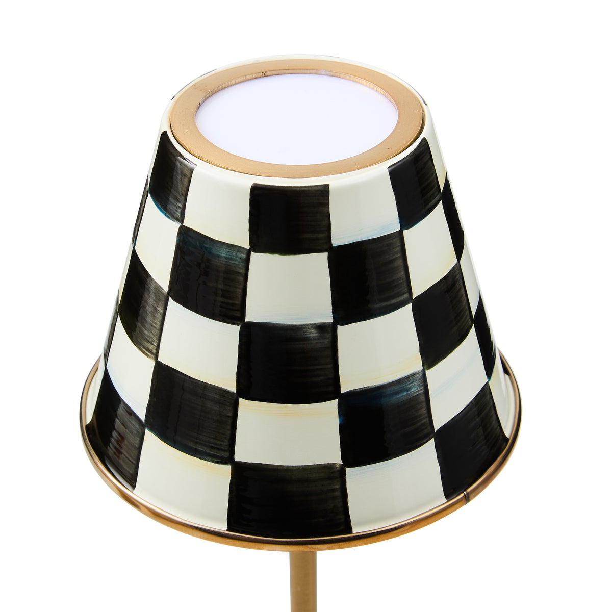 Courtly Check LED Rechargeable Cafe Table Lamp - Image 3