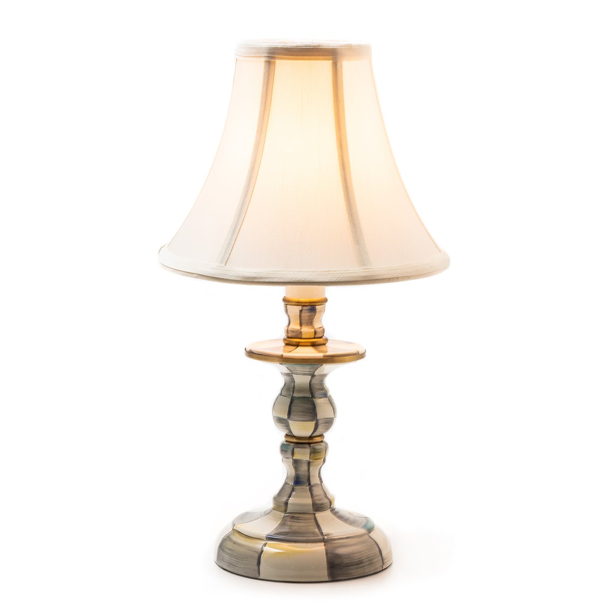 Sterling Check Candlestick Lamp - Image 4