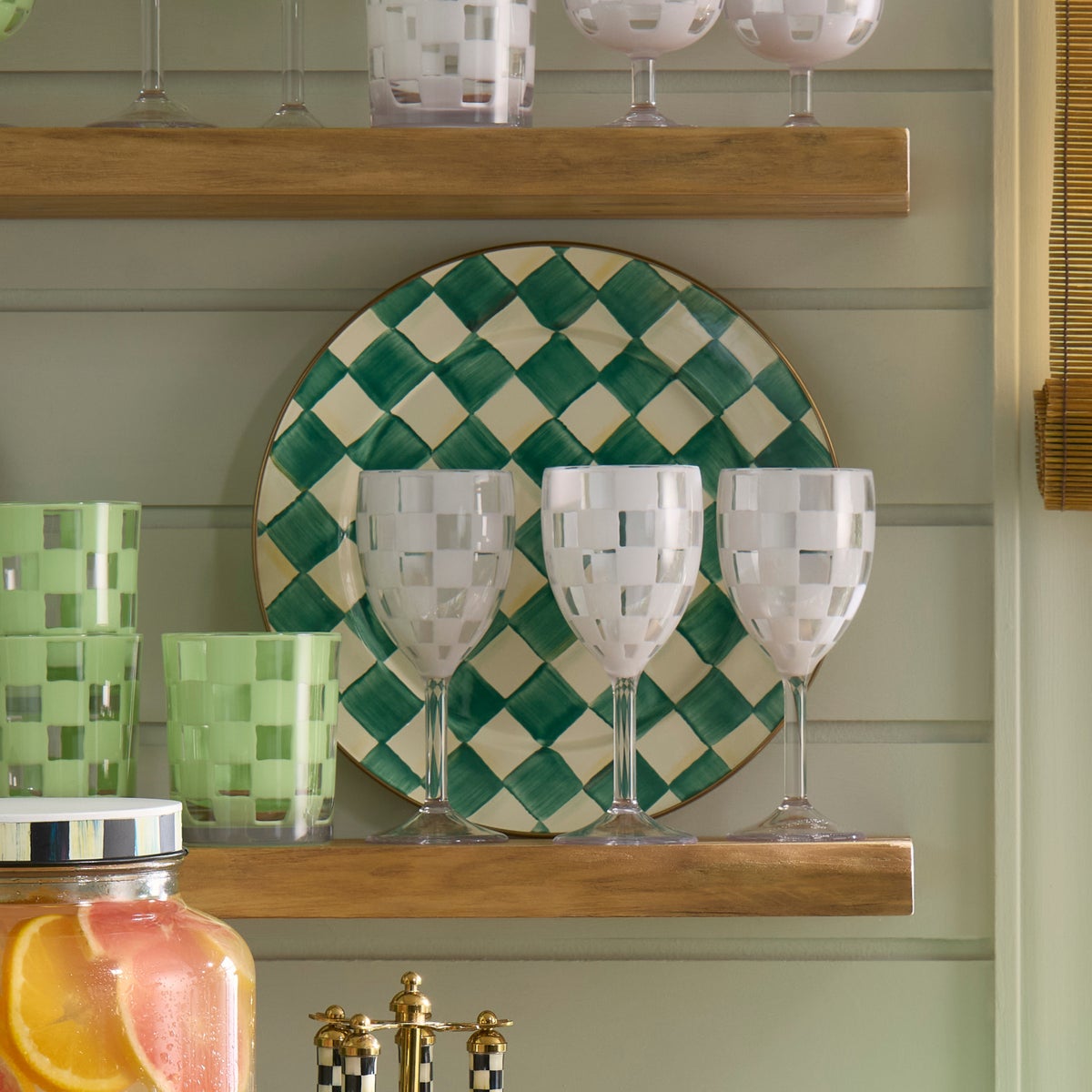 Emerald Check Charger/Plate - Image 8