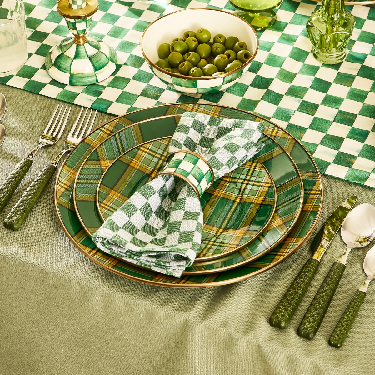 Tartan Green Charger Plate - Image 3