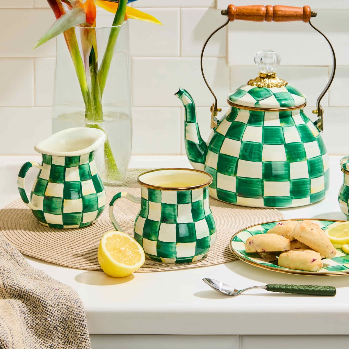 Emerald Check Mug - Image 4