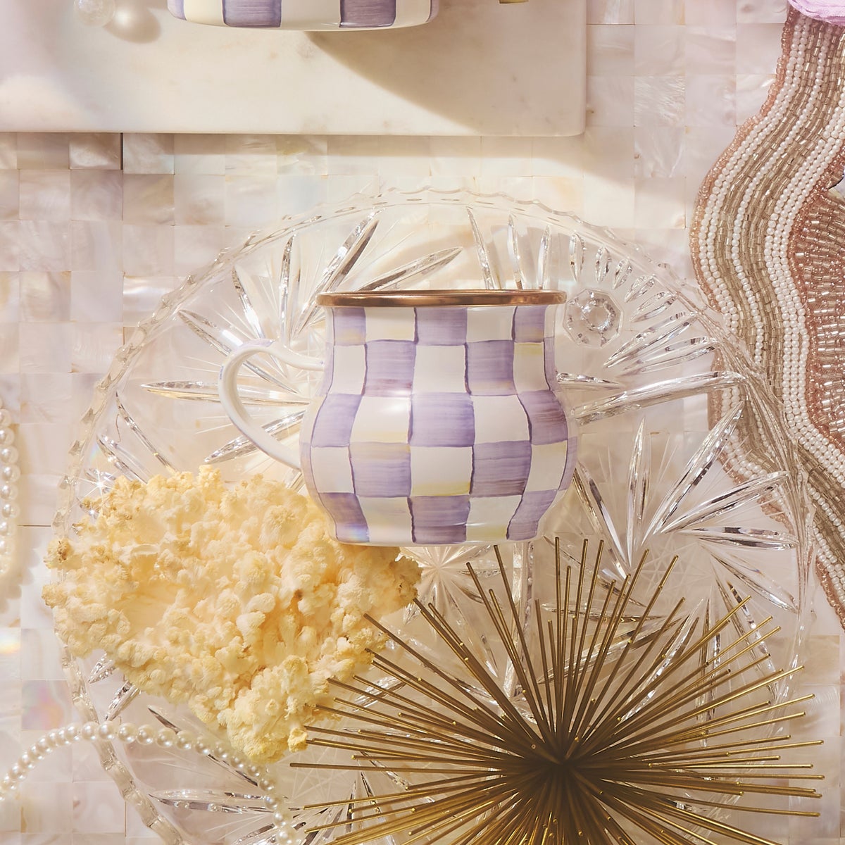 Violet Check Mug - Image 2