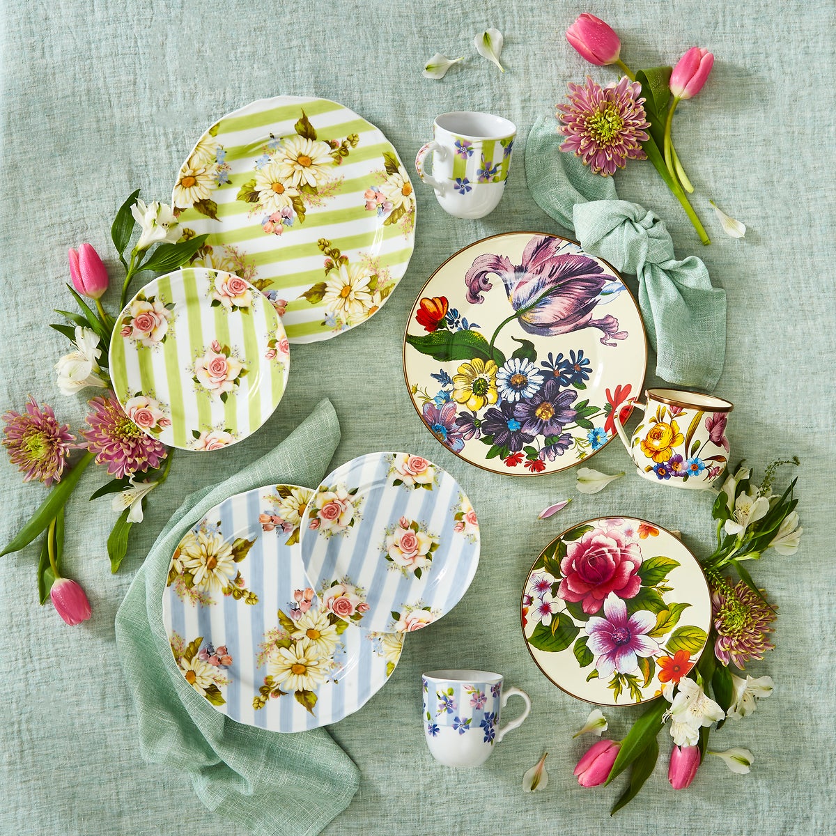 White Flower Market Mug - Image 3