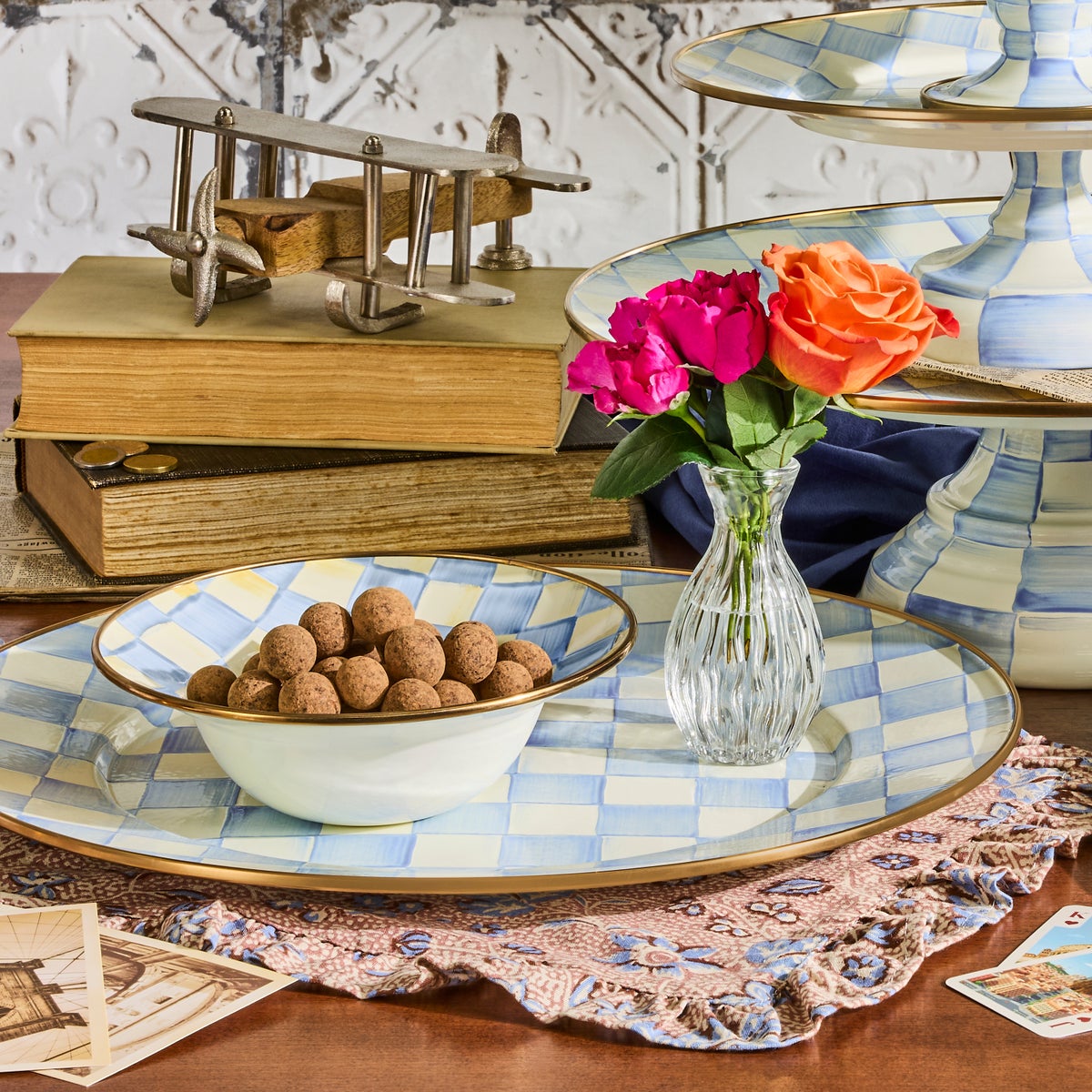 Sky Check Serving Platter - Image 5