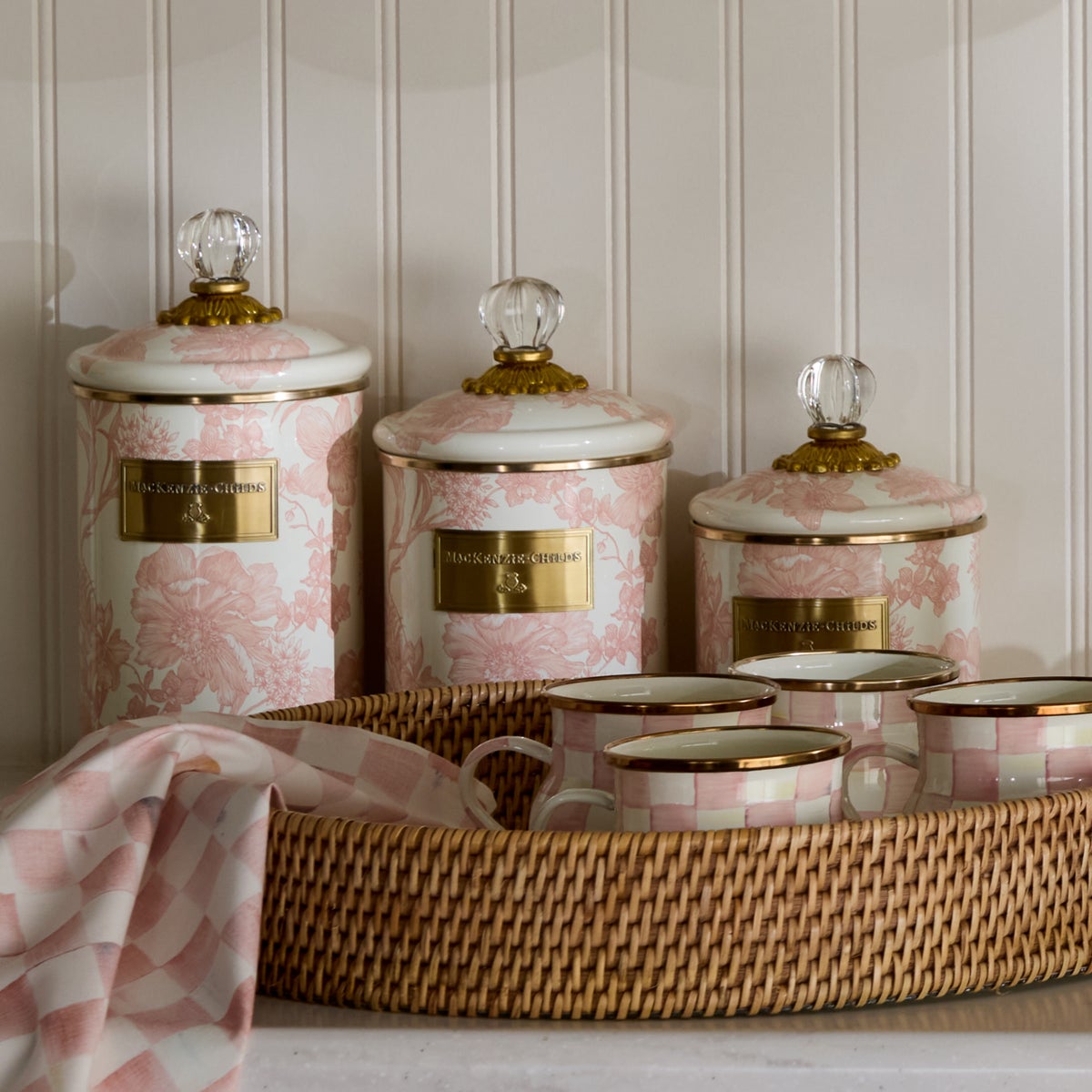 Rosy English Garden Small Canister - Image 4