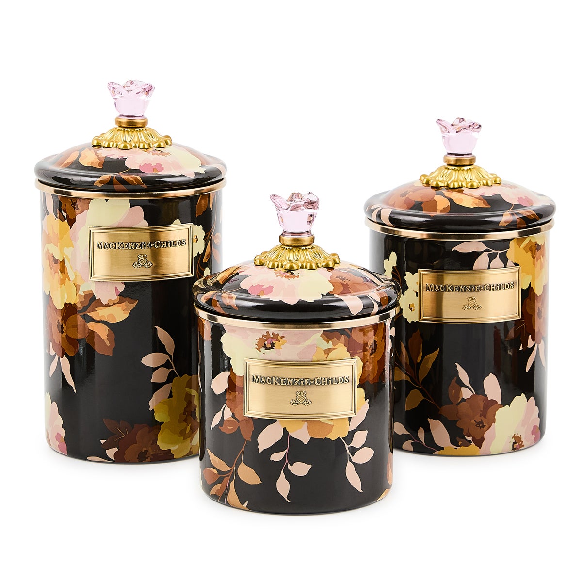 Wild Rose Brown Small Canister - Image 3
