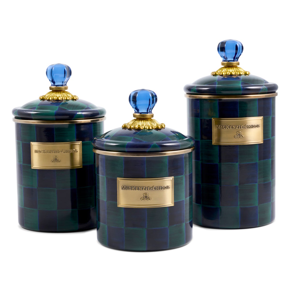 Juniper Check Medium Canister - Image 4