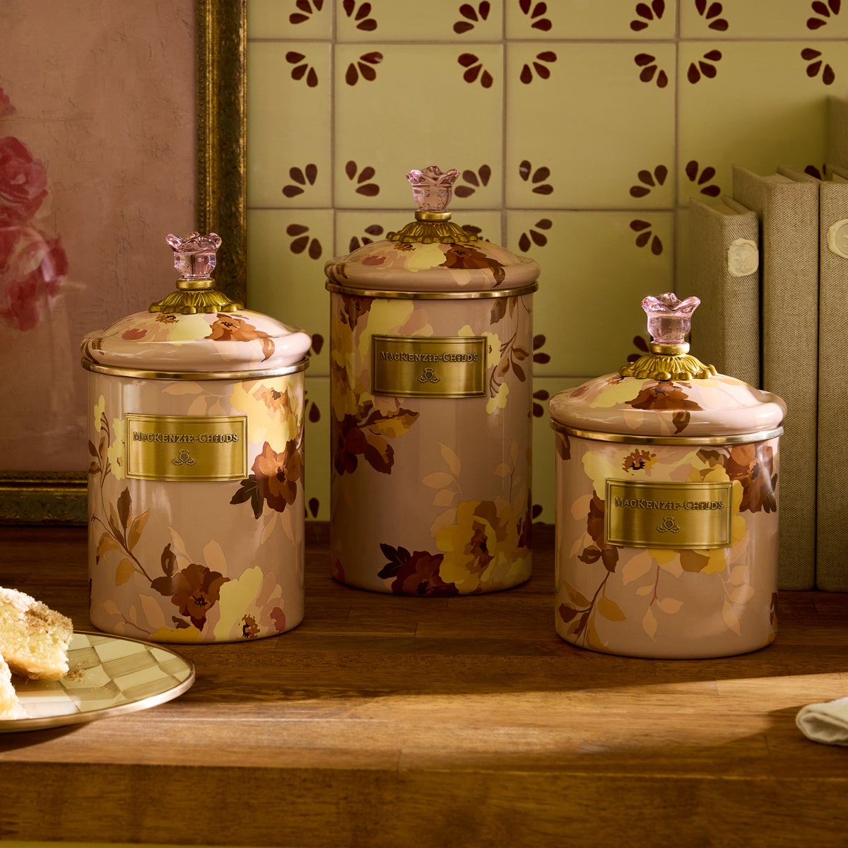Wild Rose Mauve Medium Canister - Image 4