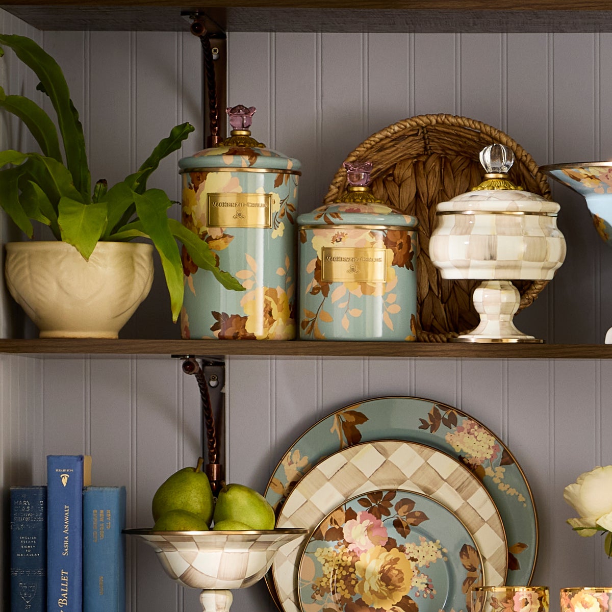 Wild Rose Slate Large Canister - Image 4