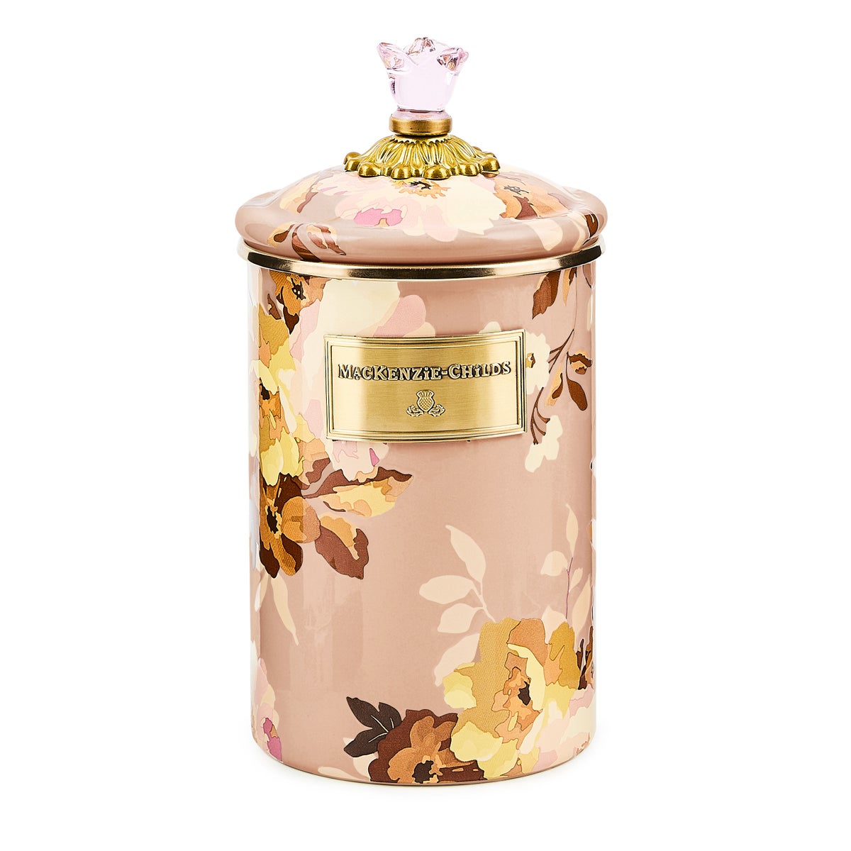 Wild Rose Mauve Large Canister