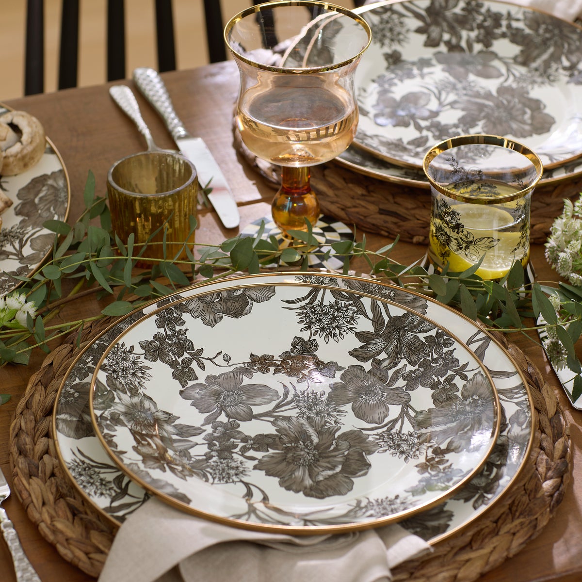 Sterling English Garden Enamel Dinner Plate - Image 2