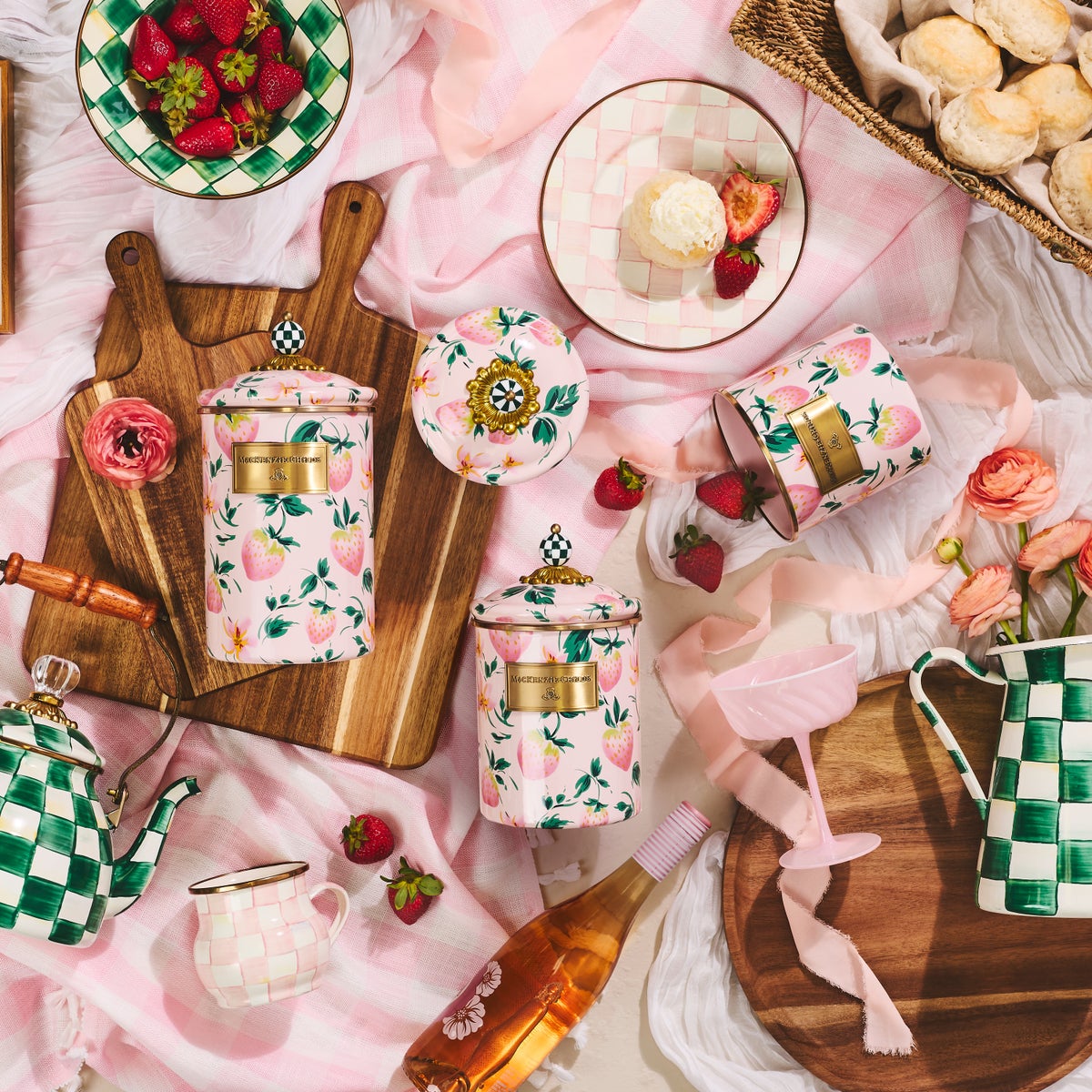 Strawberry Canisters, Set of 3 - Image 3