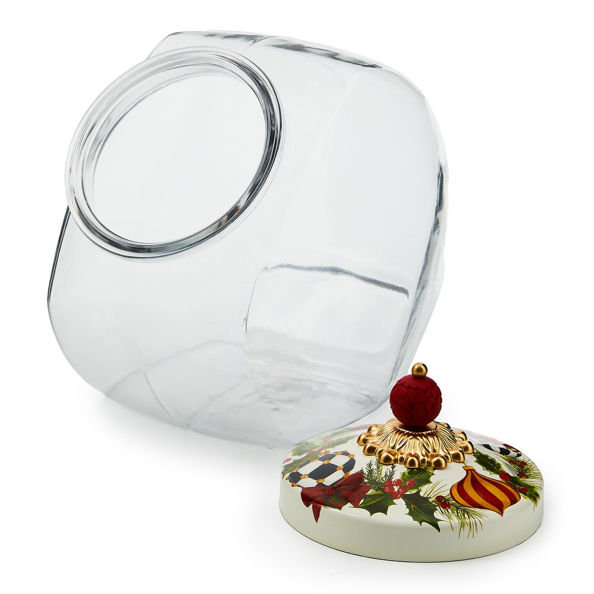 Cookie Jar with Deck the Halls Lid - Image 3