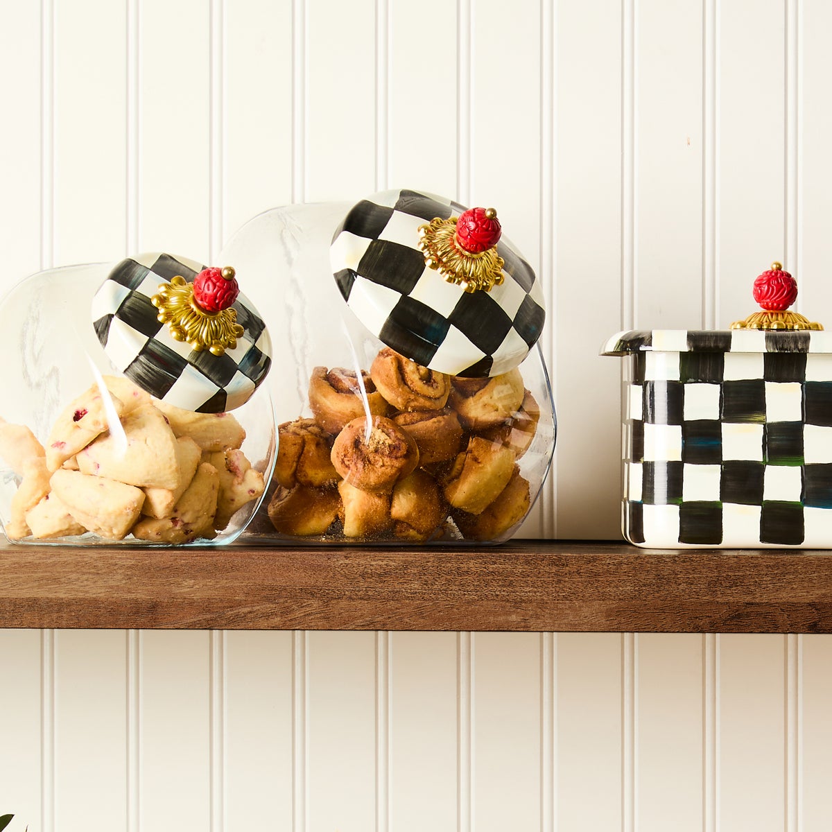 Cookie Jar with Courtly Check Lid - Image 8