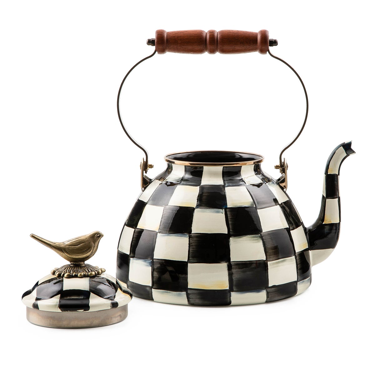 Courtly Check 3 Quart Tea Kettle with Bird - Image 8