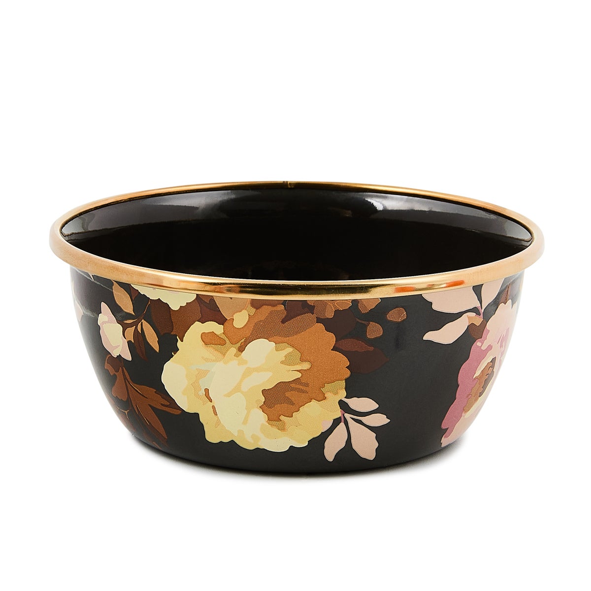 Wild Rose Brown Pinch Bowl