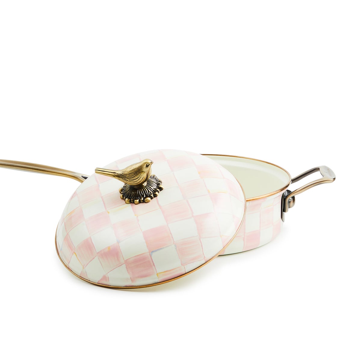 Rosy Check 3 Qt. Saute Pan - Image 3