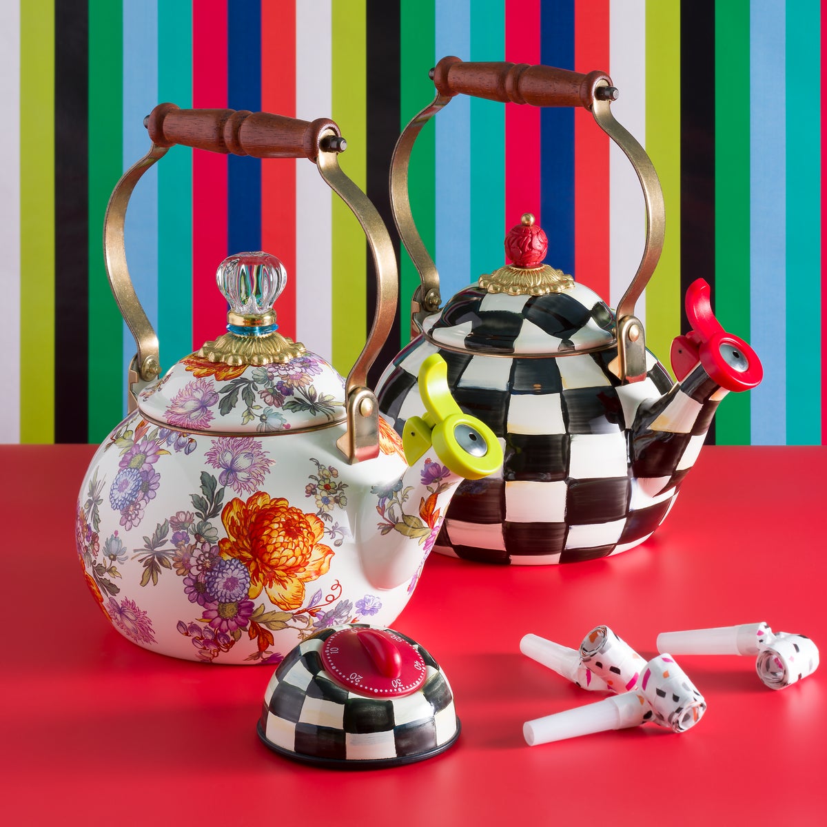 Courtly Check Whistling Tea Kettle - Image 2