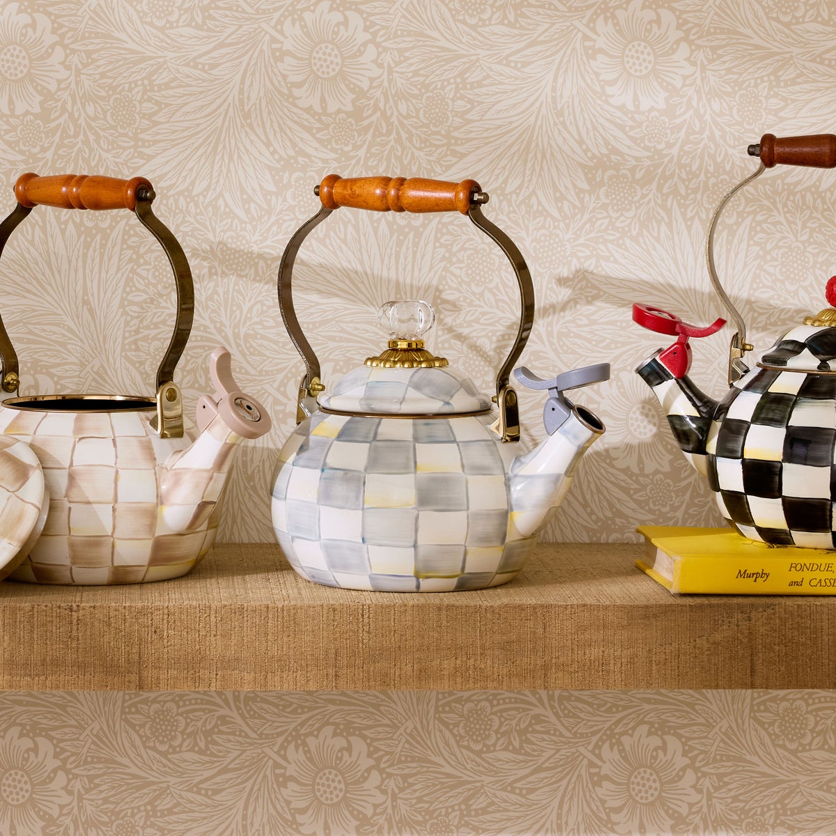 Sterling Check Whistling Tea Kettle - Image 2