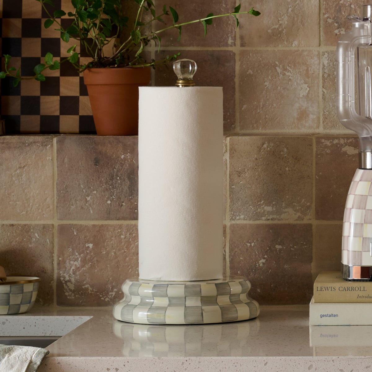 Sterling Check Paper Towel Holder - Image 4