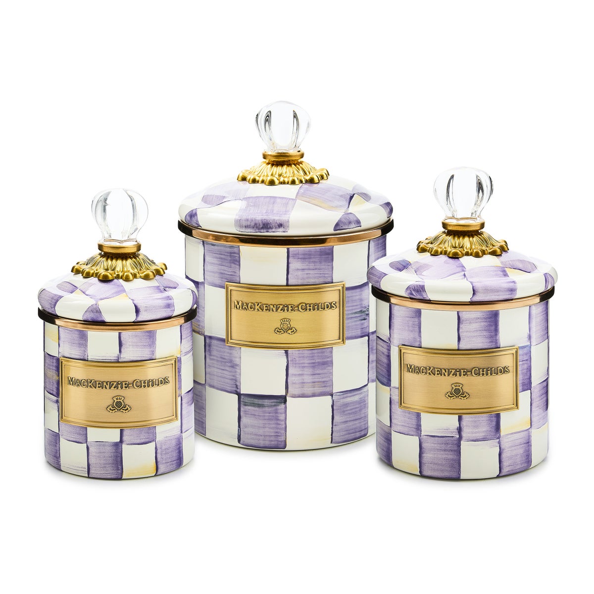 Violet Check Demi Canister - Image 3