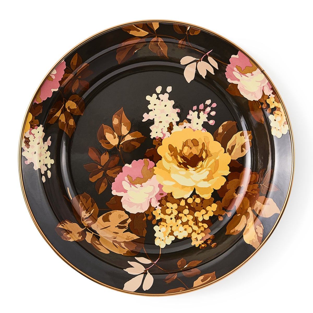 Wild Rose Brown Pie Plate - Image 3
