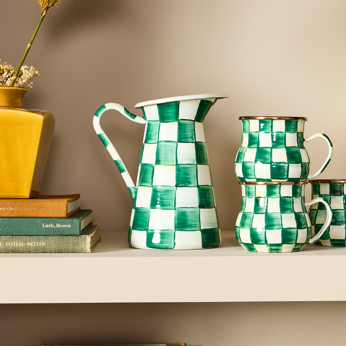 Emerald Check Medium Practical Pitcher - Image 2