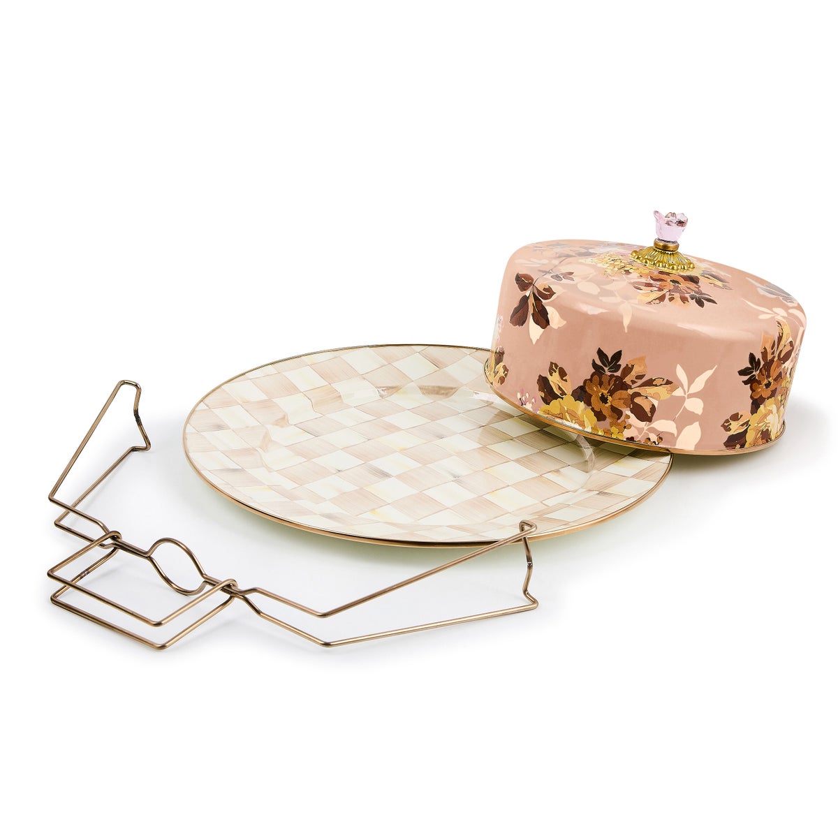 Wild Rose Mauve Cake Carrier - Image 3