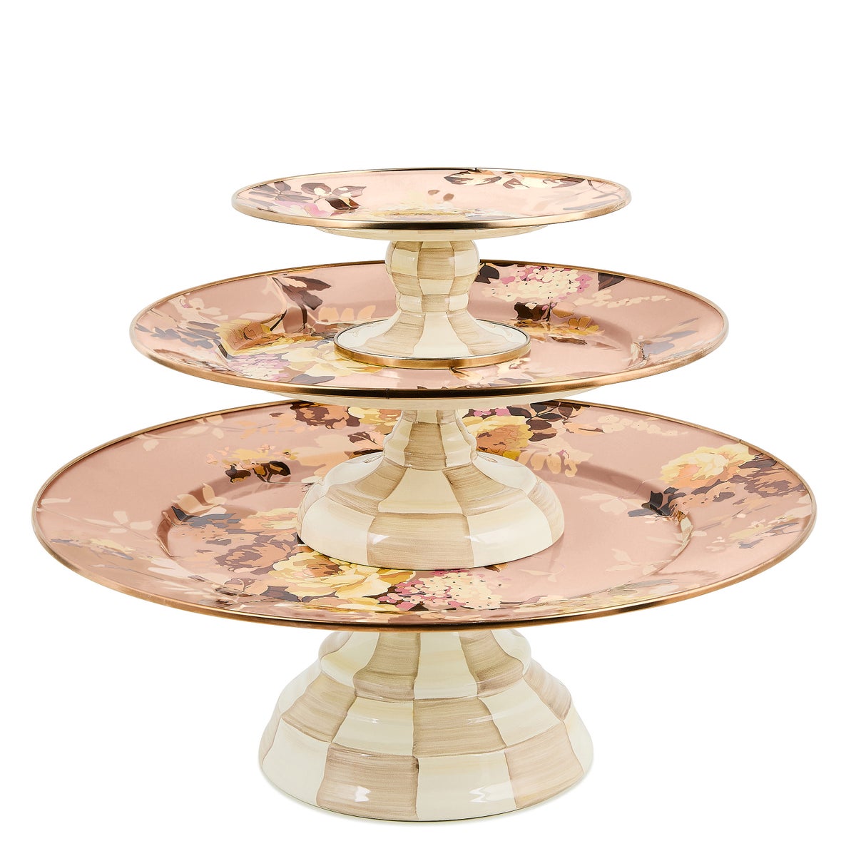 Wild Rose Mauve Large Pedestal Platter - Image 3