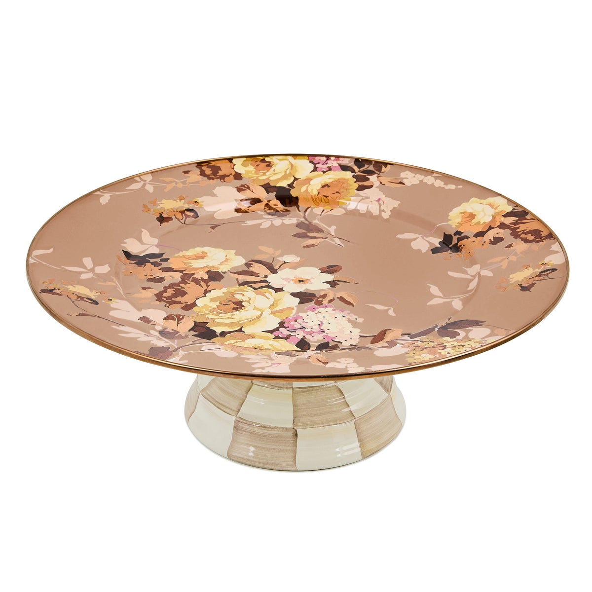 Wild Rose Mauve Large Pedestal Platter - Image 4