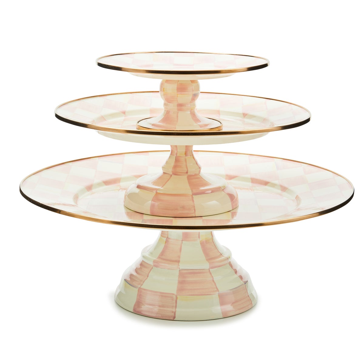 Rosy Check Large Pedestal Platter - Image 3