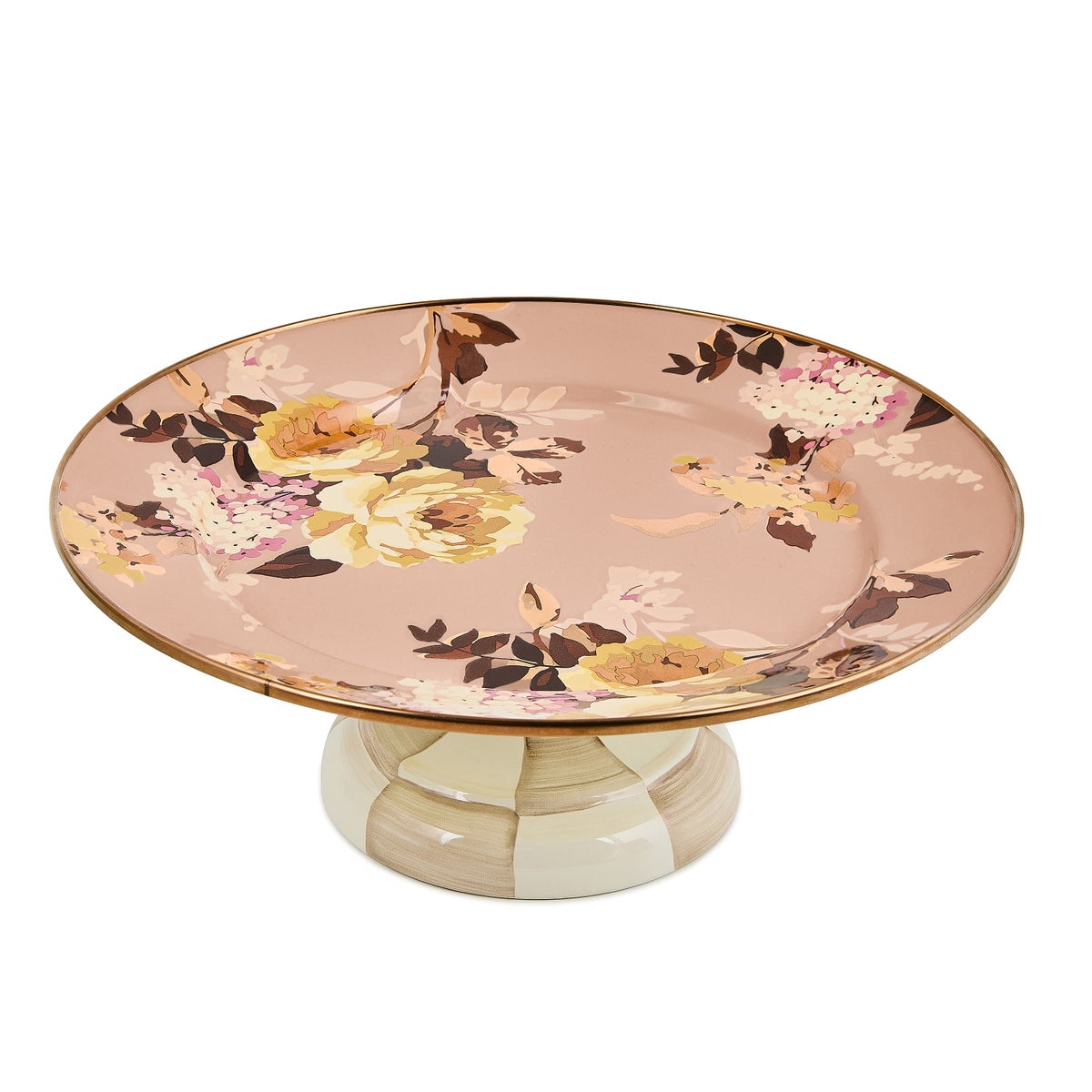 Wild Rose Mauve Small Pedestal Platter - Image 4