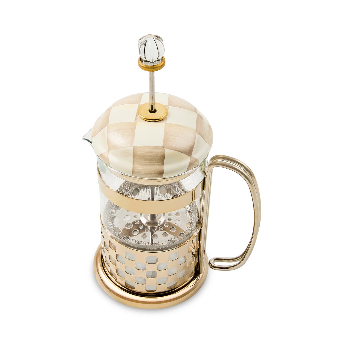 Mocha Check French Press - Image 4