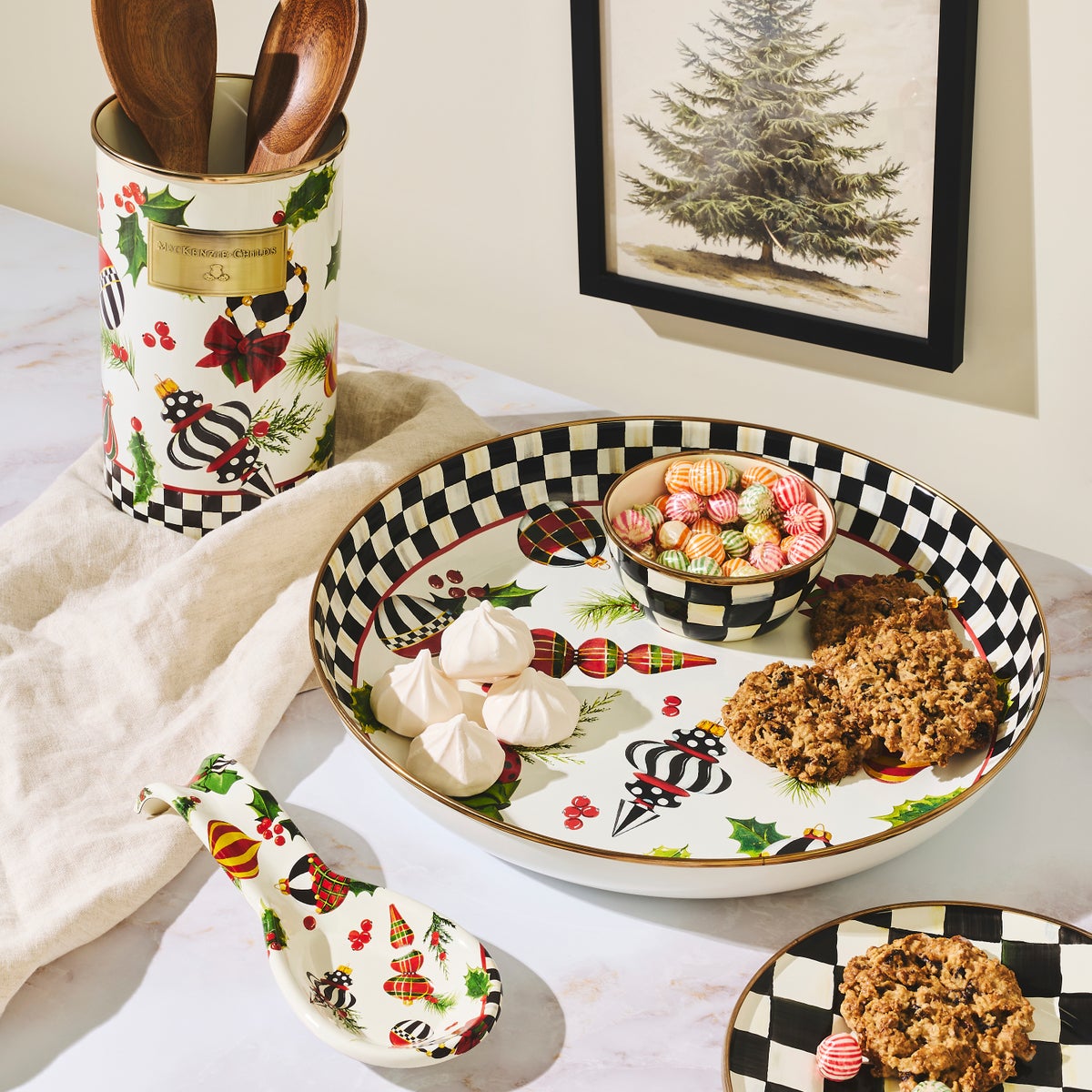 Deck the Halls Utensil Holder - Image 2