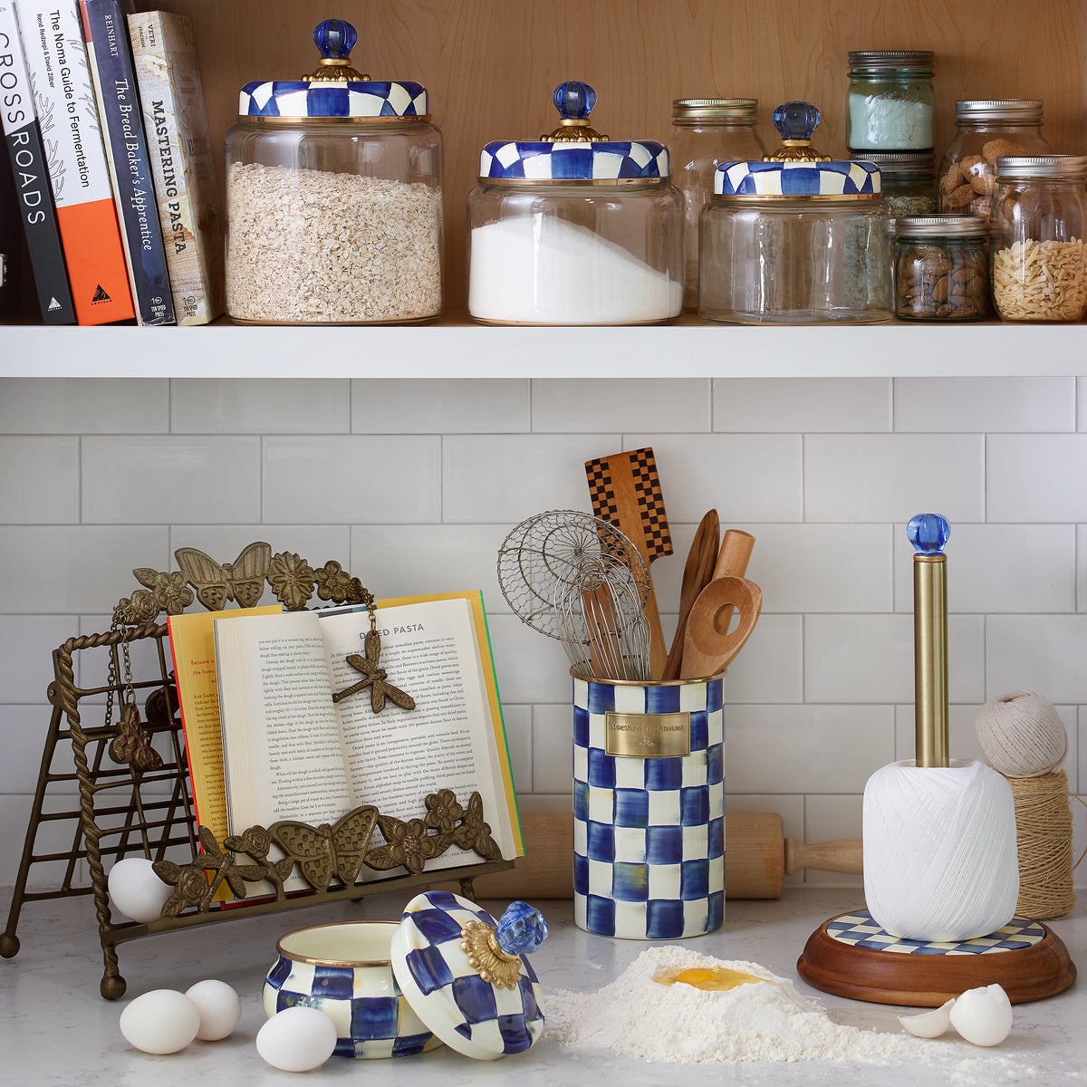 Royal Check Utensil Holder - Image 7
