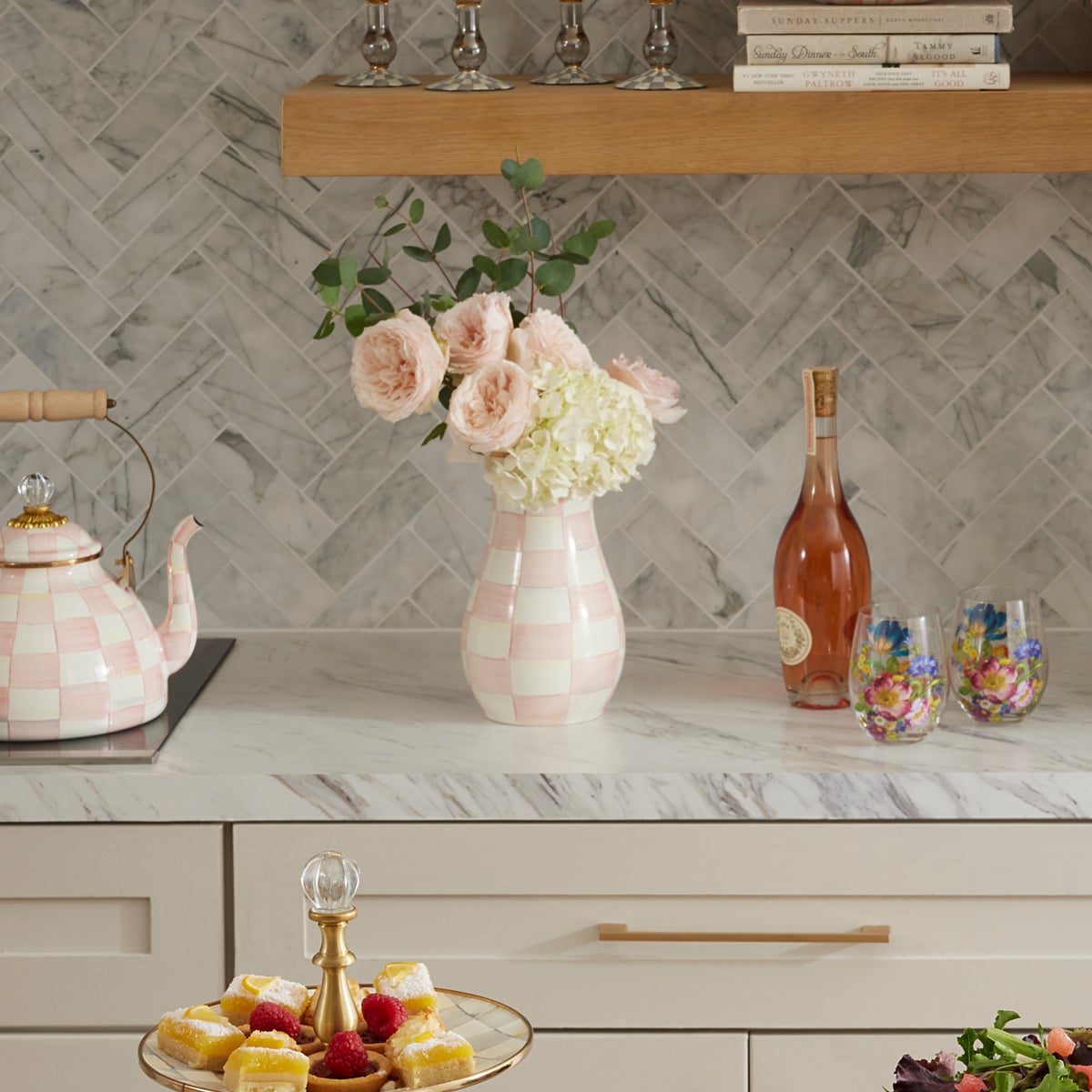 Rosy Check Tall Vase - Image 3