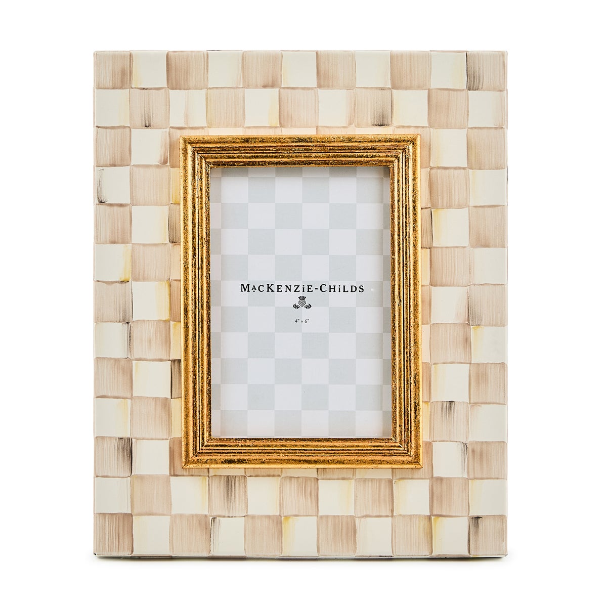 Mocha Check 4" x 6" Frame