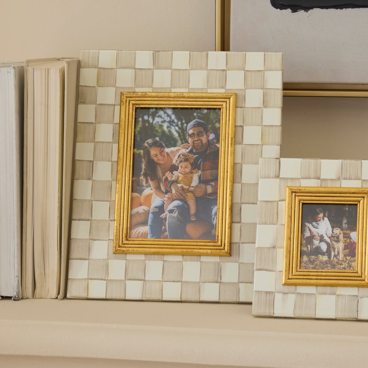 Mocha Check 4" x 6" Frame - Image 6
