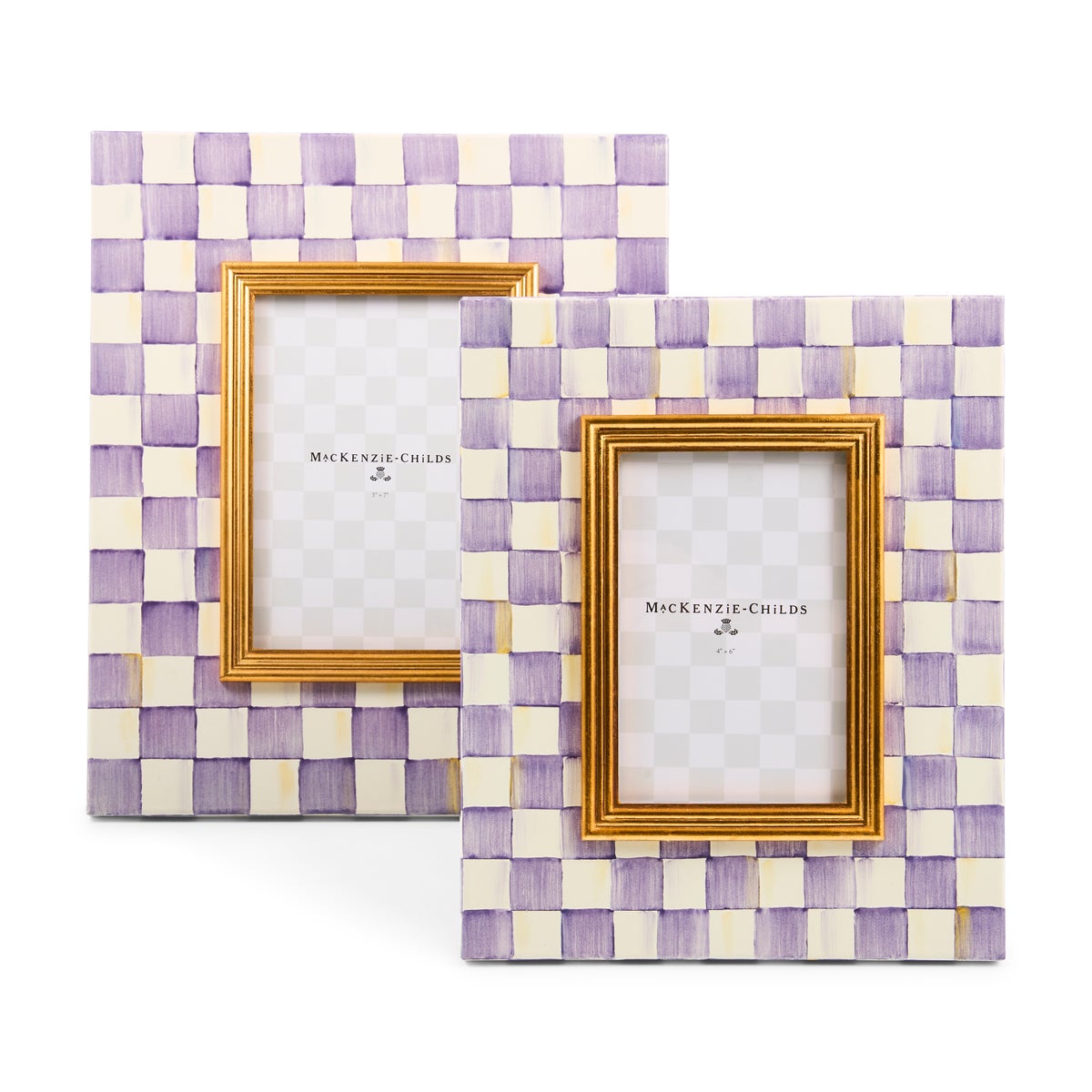 Violet Check 5" x 7" Frame - Image 4