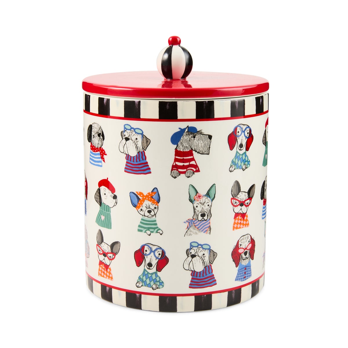 Courtly Check Pet Treat Jar