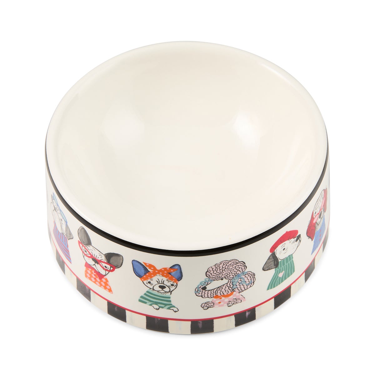 Courtly Check Ceramic Pet Dish - Image 3